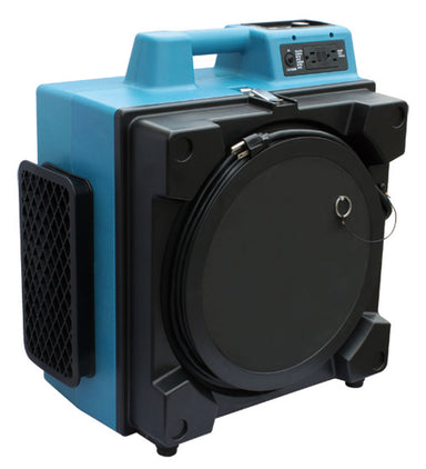 left view of XPOWER X-3400A Professional 3-Stage HEPA Air Scrubber - 600 CFM