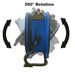 XPOWER X-48ATR Professional High Temperature Axial Fan (1/3 HP) 360 rotation view