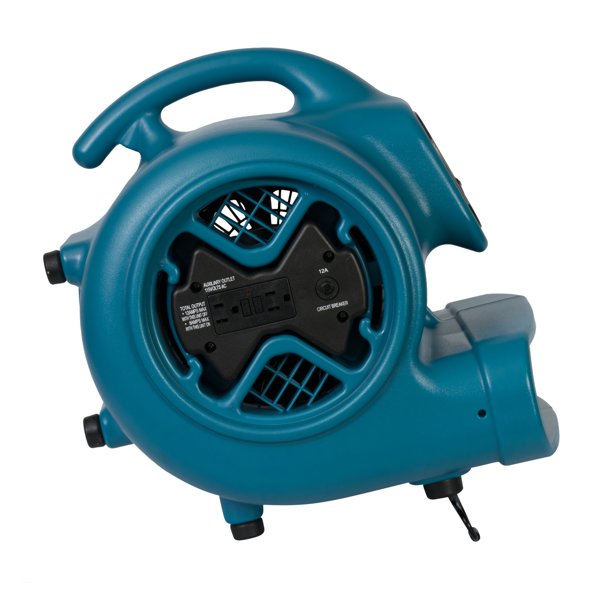 XPOWER X-600A 1/3 HP Air Mover with Daisy Chain in blue side view