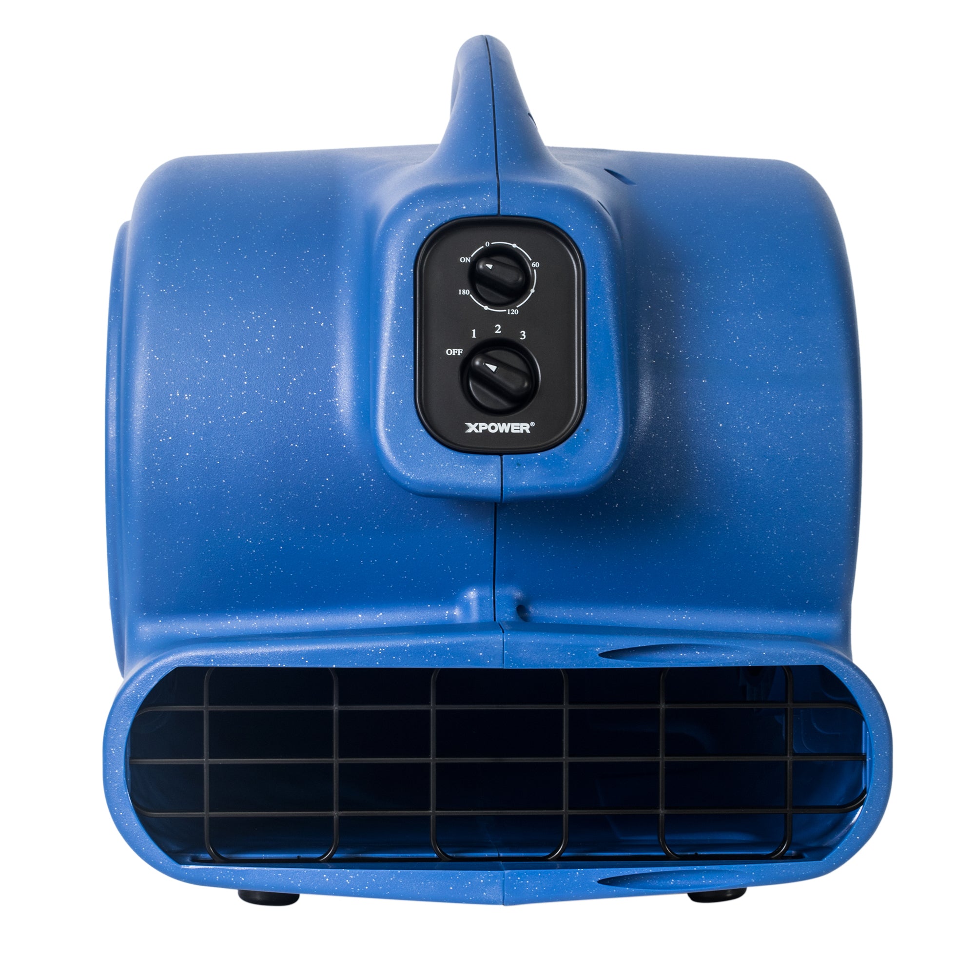 front view of XPOWER X-800TF 3/4 HP 3200 CFM 3 Speed Air Mover, Floor Fan, Dryer, Blower with Timer and Filter Kit
