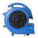 left side view of XPOWER X-800TF 3/4 HP 3200 CFM 3 Speed Air Mover, Floor Fan, Dryer, Blower with Timer and Filter Kit
