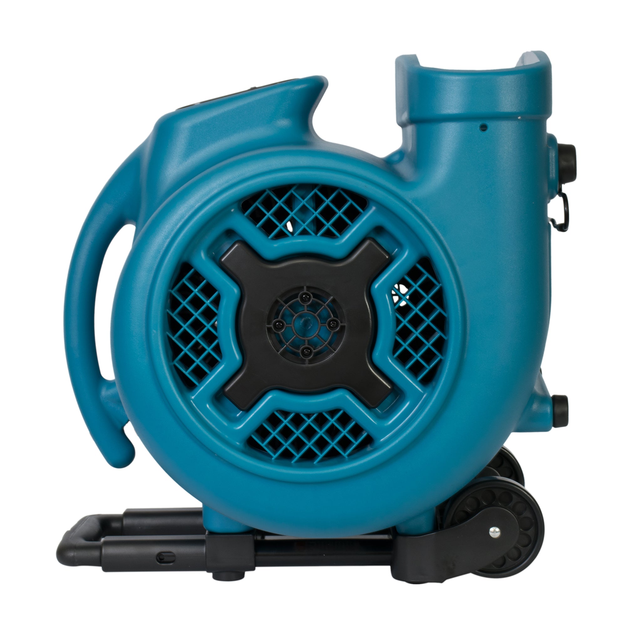 90 degree view of XPOWER X-830H 1 HP Air Mover w/ Telescopic Handle & Wheels
