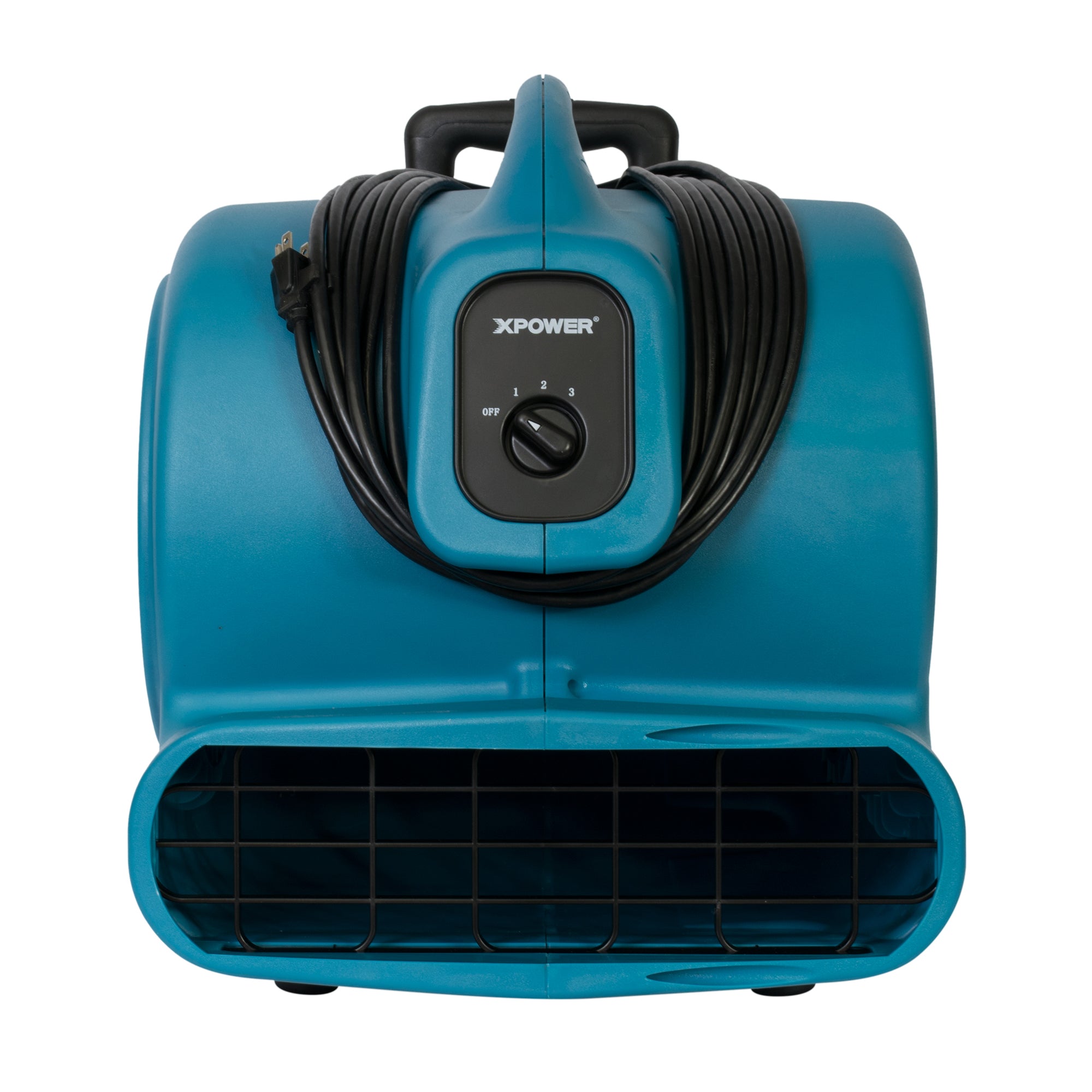 wrap around cord XPOWER X-830H 1 HP Air Mover w/ Telescopic Handle & Wheels
